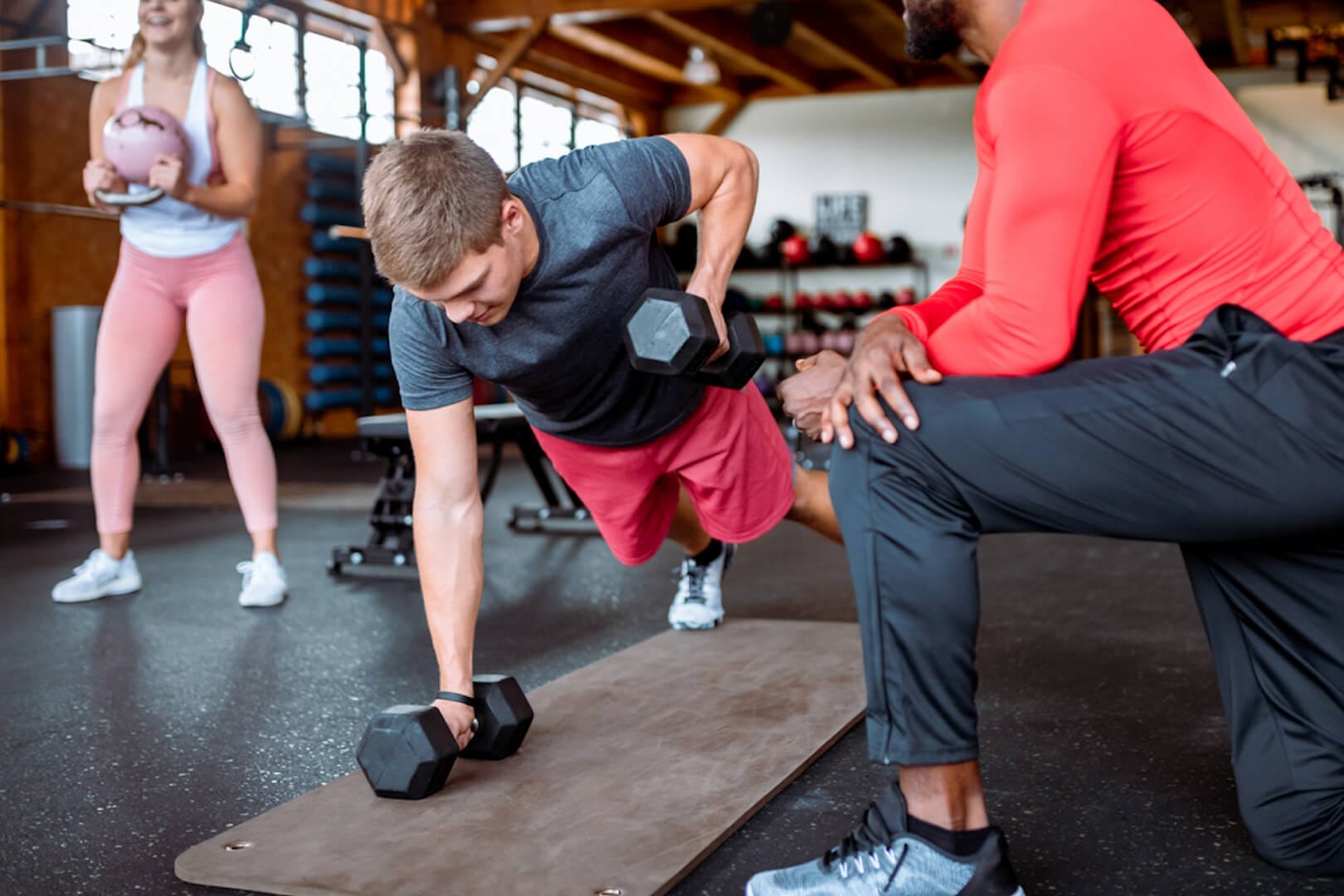 Coach guiding youth athletic training in Sacramento